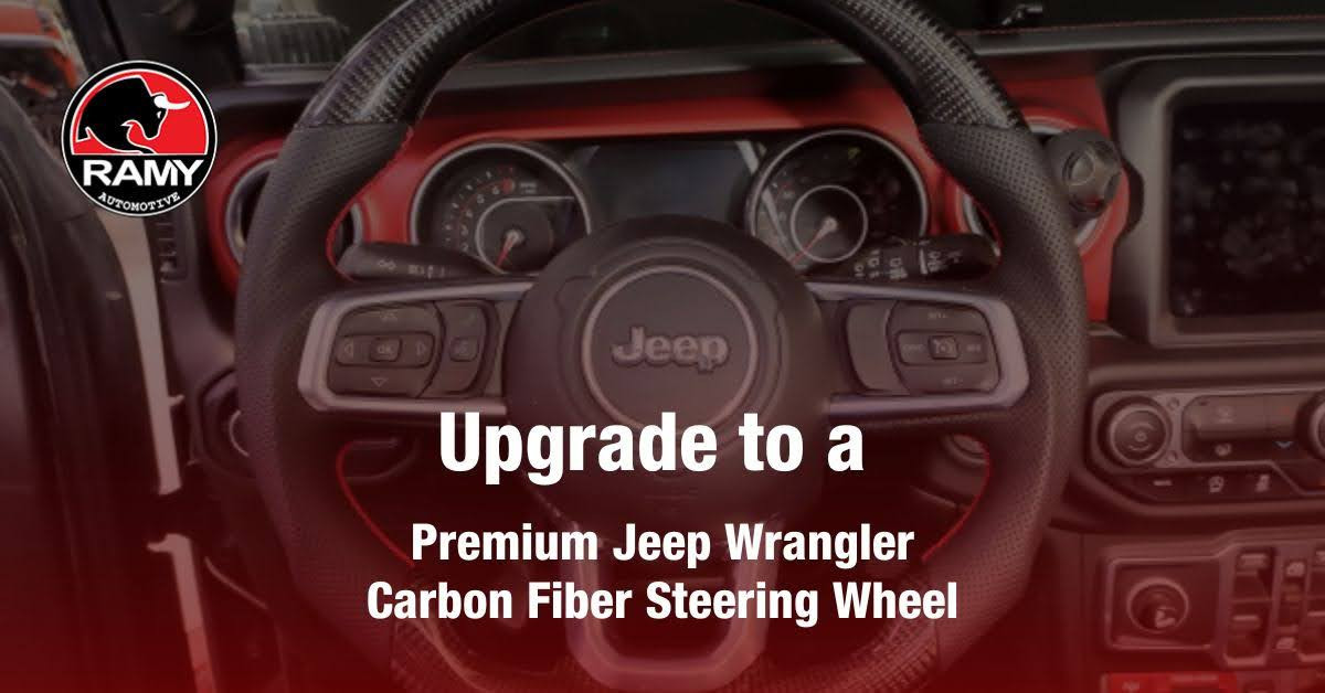 Upgrade to a Premium Jeep Wrangler Carbon Fiber Steering Wheel in KSA
