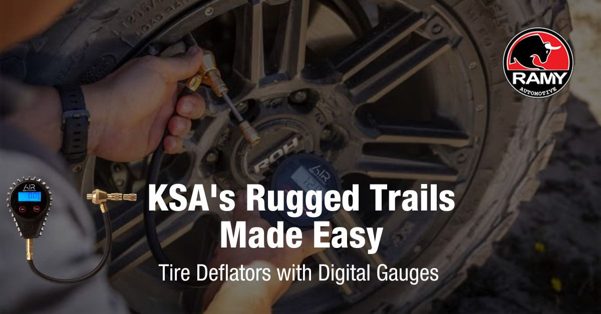 KSA's Rugged Trails Made Easy: Tire Deflators with Digital Gauges