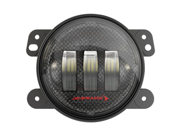 Jeep Wrangler 07-17 J2 LED Fog Light Pair W/ Carbon Fiber Inner Bezel