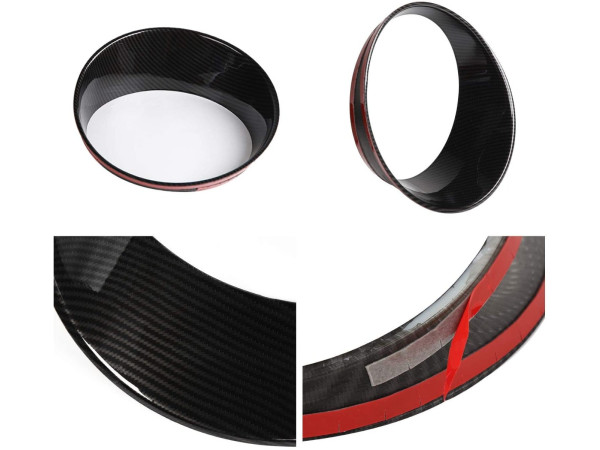 Jeep Wrangler 07-17 Carbon Fiber Headlight Ring Cover