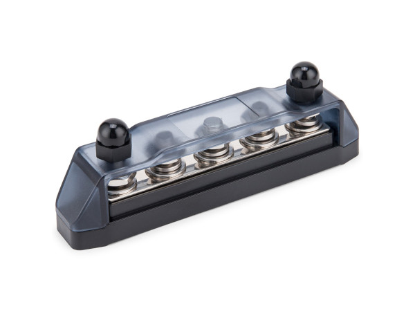 5 Stud Power Distribution Block With Cover - BUSBAR - Black
