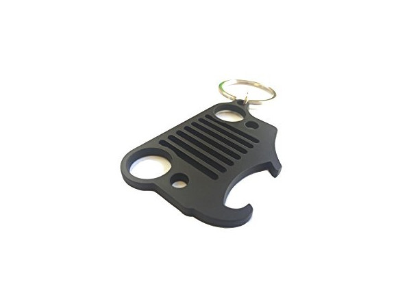 Jeep Wrangler Grille Multi Use Keychain Black